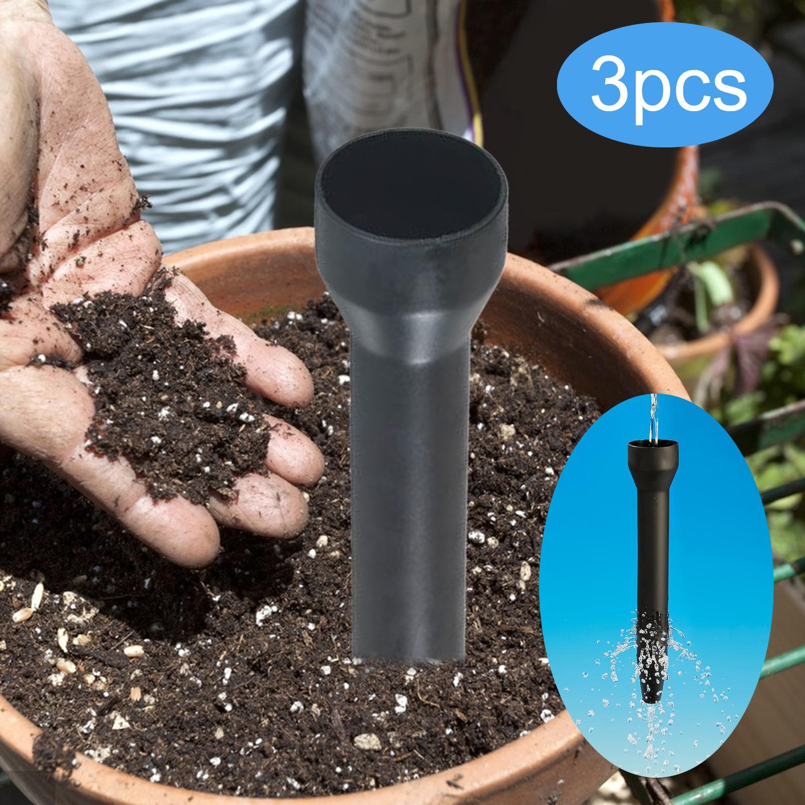 Estacas de riego por goteo profundo, goteros de riego, alimentador de agua, estaca, herramienta de jardinería, pinchos de riego y fertilización de raíces, 3 piezas