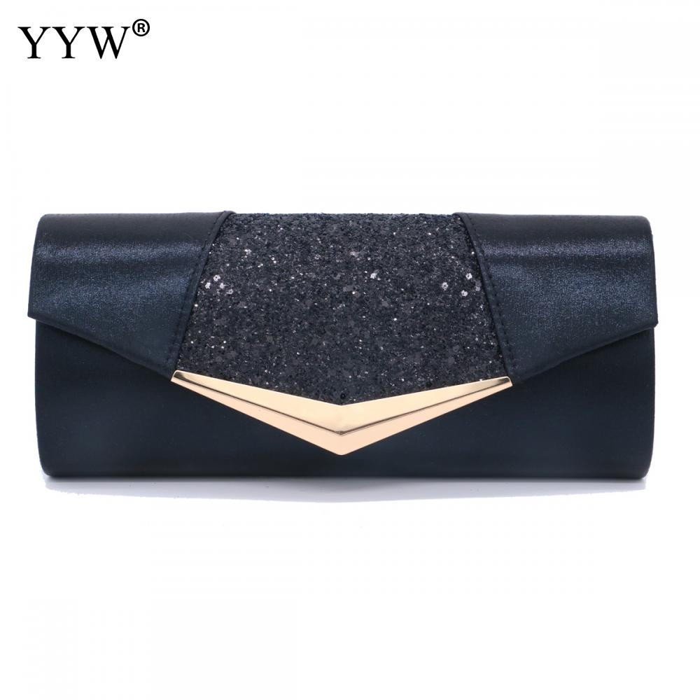 Crystal Sequin Evening Clutch Bags For Women 2022 Party Wedding Clutches Purse Female Pink Silver Wallets Bag Women Prom: black A