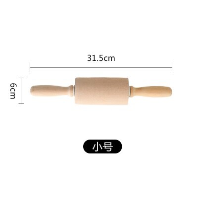 Solid wood rolling stick Roller press stick Painless dumpling skin rolling stick Large hammer rolling stick baking tool: 1