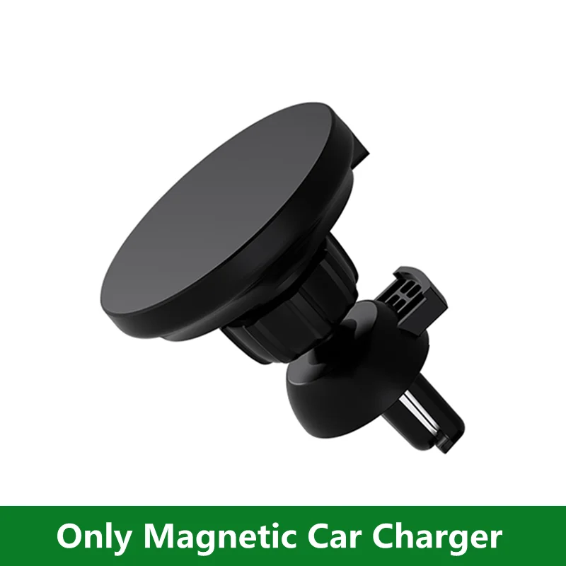30 W magnetisches kabelloses Auto-Ladegerät Macsafe für iPhone 12 13 14 15 Profi Max Mini Luft entlüften Autotelefonhalter Ständer Schnelles Auto-beladen: Gelb