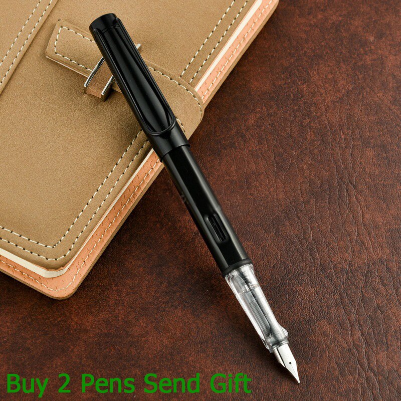 Al Star Meal Ink Fountain Pen Office Writing Pen Buy 2 Pens Send: Black Pen