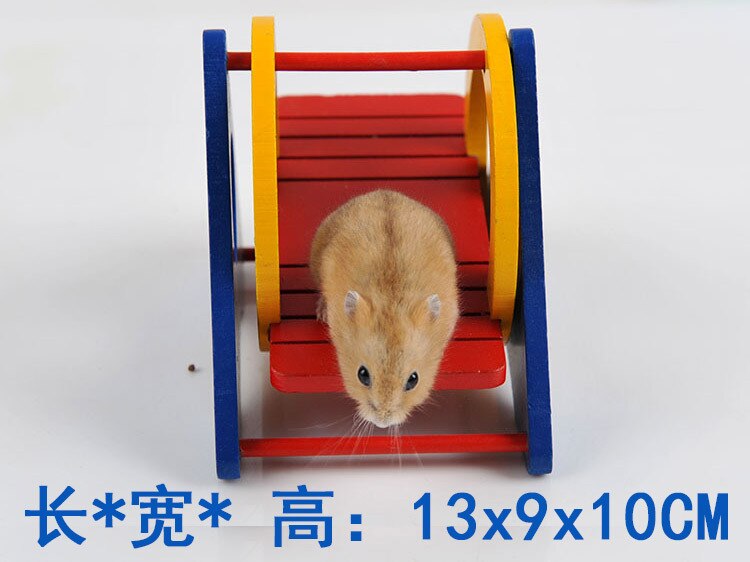 Little Hamster Rainbow Ladder Wooden Toys Parrot Hanging Bell Swing Hammock Gold Bear Nest Small House Villa: Rainbow Swing