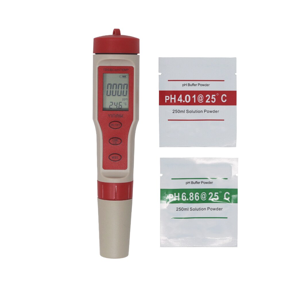 PH EC TDS TEMP Meter 4 in 1 Portable Pen PH Meter ... – Grandado