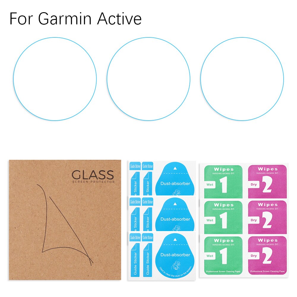 3 kpl pehmeää kirkasta suojakalvosuojaa garmin venu/active smart watch -älykellon koko näytön suojakuoreen: Garmin activelle