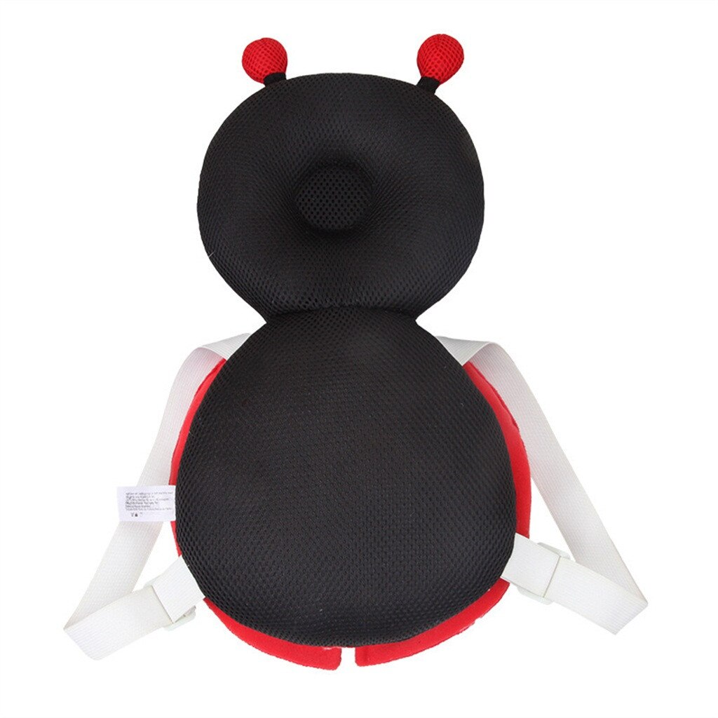 Protector de cabeza de escarabajos bonitos reposacabezas para bebés Anti caída cojín transpirable para niños pequeños