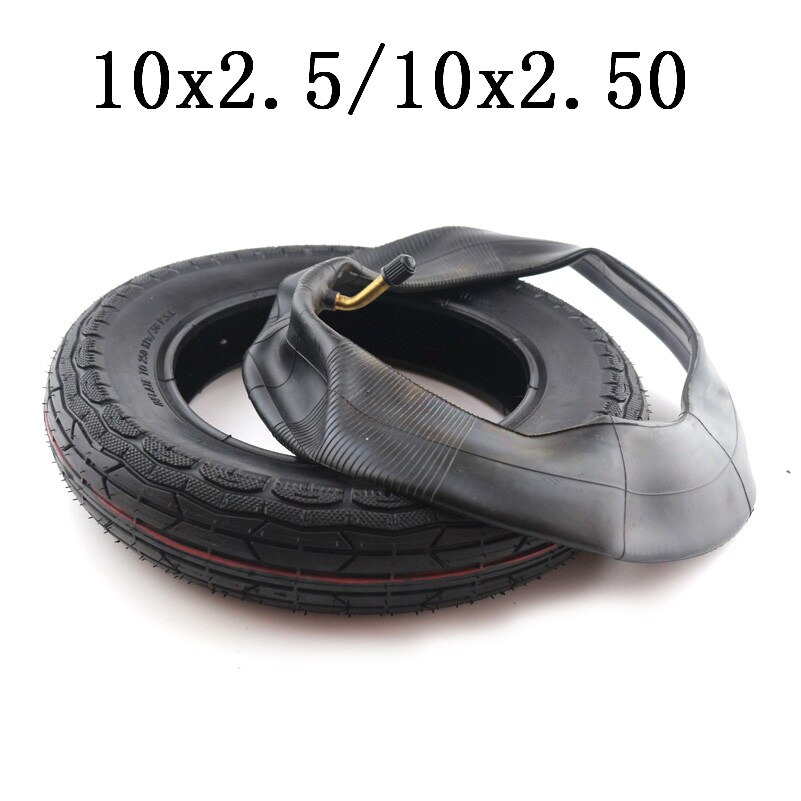 Pneu de 10x3.0, 10x2.50, 10x25, 10x2.125, 10x2, 10x, chambre à air pour Scooter électrique: 10X2.50 SET F