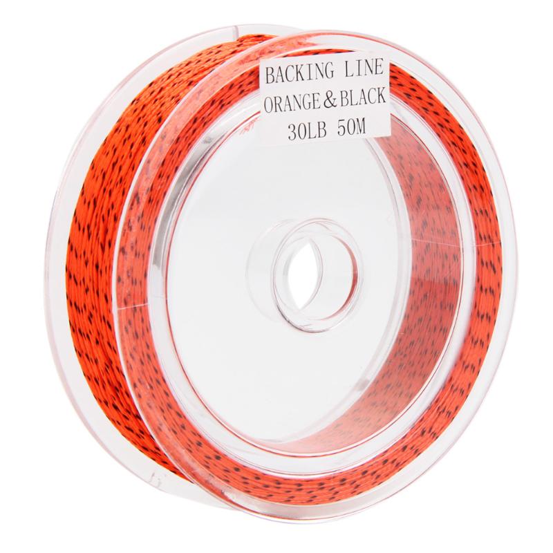 1pc of Fly Line White/Green/Red Color 50M Backing Line 30LB Braided Line Fly Backing Line 8 Weaves with Box Bass