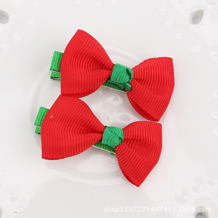 Anneau élastique pour cheveux, 2 pièces/ensemble, accessoires de cheveux de noël pour enfants, bande en caoutchouc, serre-tête pour filles: NO.6
