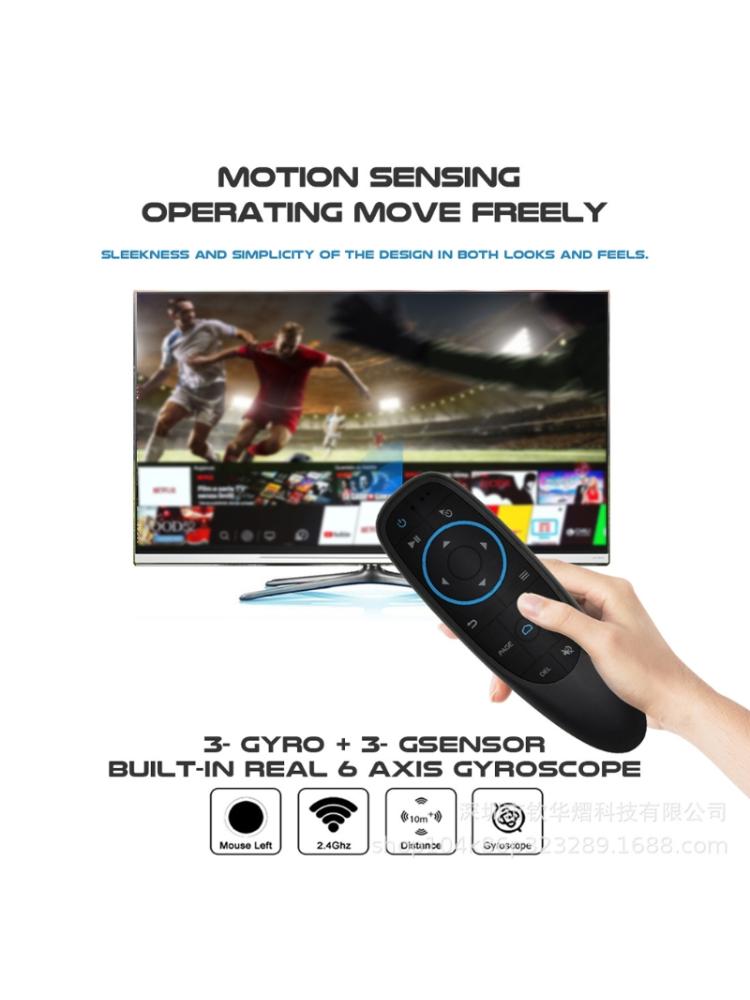 G10BTS Bluetooth 5.0 IR Air Mouse Wireless 6-Axis Gyro G10S BT5.0 Remote Control