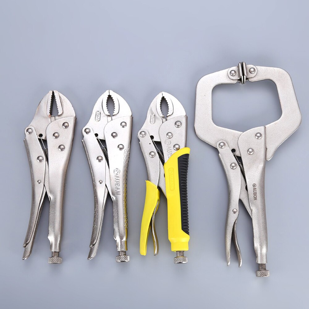 Locking Pliers Fix Locator C Clamp Pincer Grips Ground Mouth Woodwork Grip Vise Lock Plier Clamping Hand Tools Weld Clip Tool