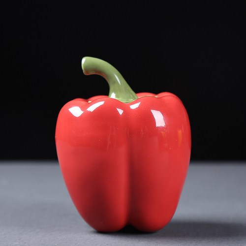 Kreative Keramik Tee Caddie Grün Pfeffer Tee Dosen Mini Tragbare Reise Lagerung Dosen Chinesischen Kung Fu Tee Kasten Keramik Tee Glas: rot L