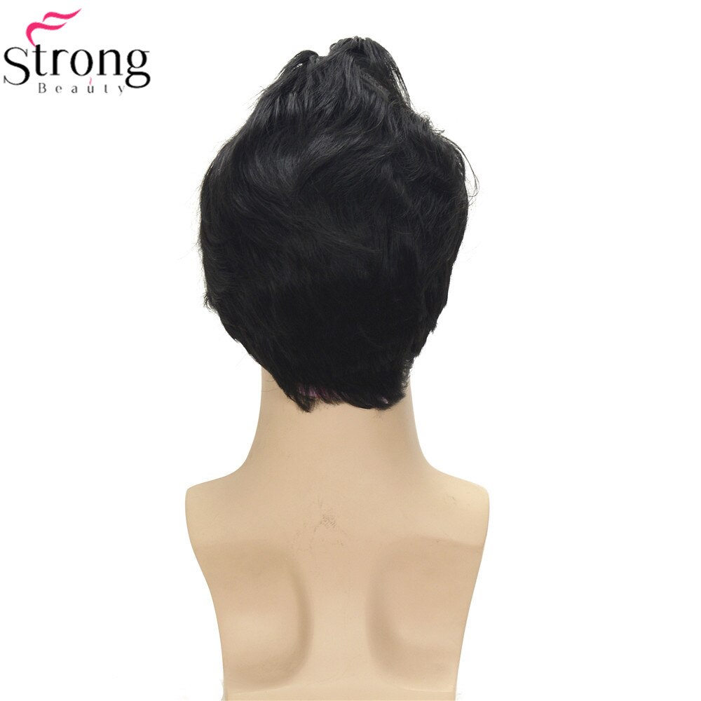 StrongBeauty Elvis Presley Wig Cosplay Man Synthetic Wig Black Short Hair