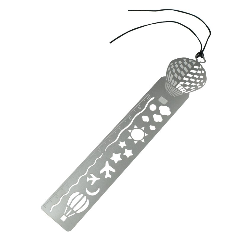 Metal lineal form bogmærke hul metal bogmærker papirvarer til kontorskole