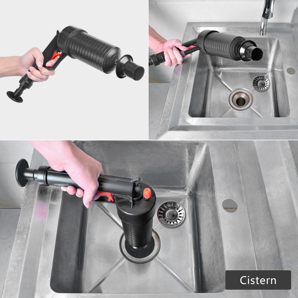 Luchtpomp Plunger Druk Pijp Plunger Ontstopper Riool Zinkt Wastafel Pijplijn Verstopte Badkamer Keuken Wc Cleaning Tools