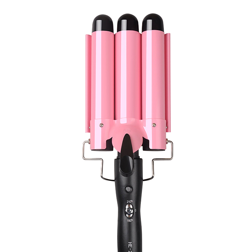 Women Hair Curler Automatic 3 Barrels Curler Deep Barrel Hair Waver Hair Curling Iron Wand Styling Tools for Long Hair