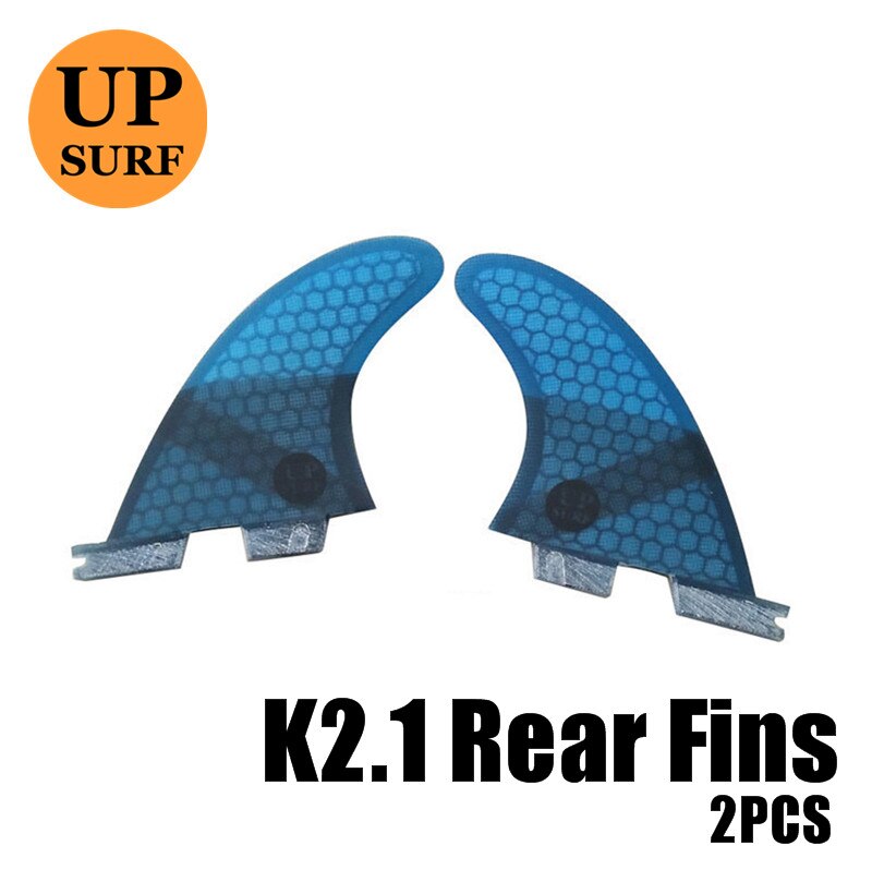 Surf FCS 2 K2.1 rear Fin yellow Fibreglass Quilhas fcs ii K2.1 rear Fins Surf Board Quilhas Fins FCSII Fins in Surfing: blue