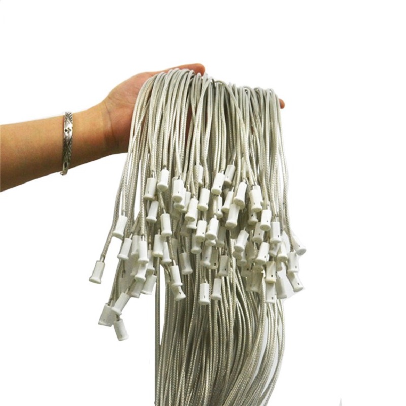 10 stk / mye  g4 keramisk stikkontakt lampeholderplugg med 0.3 mm 2(22 awg) flettet fep-kabel til lysekrone krystalllampe halogenpære