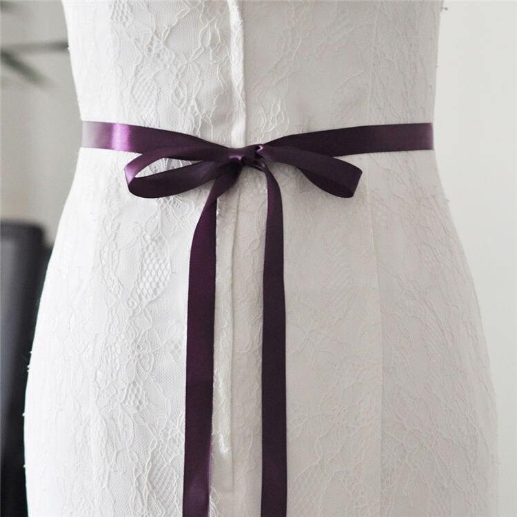 TOPQUEEN S446 Luxury silver rhinestone belt for wedding ladies diamond belts sparkle belt women belt bling stunnng brides belt: purple