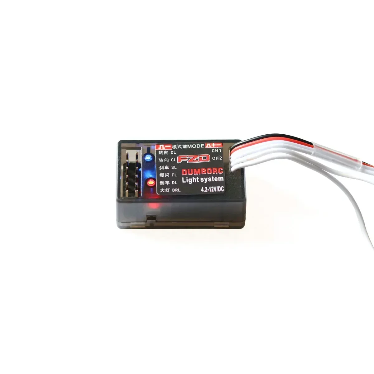 DUMBORC RC Car FZD Simulation Light Controller with 12 LED System Kit for 1/10 1/8 Truck Drift TAMIYA CC01 4WD Axial SCX10 Part