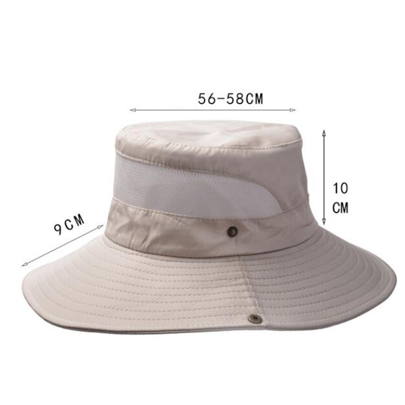 Men and Women Mesh Breathable Fisherman Cap Casual Solid Color Bucket Hat Panama Caps Summer Sun Hat Motorcycle Hat Climbing Hat