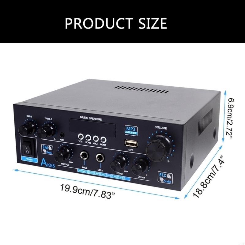 G8DF hoch Energie 70WX2 Digitaler Sprachverstärker Empfänger mit Bluetooth-kompatiblen 5.0 für Hauslautsprechersysteme