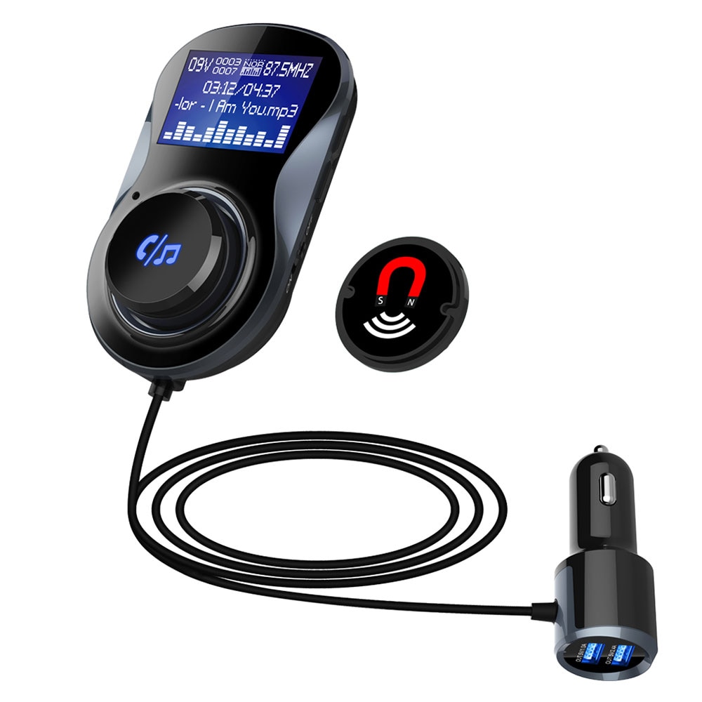 5 V/3.4A Auto MP3 Spelers Bluetooth Handsfree FM Modulator Stereo Adapter Fm-zender Ondersteuning TF Card