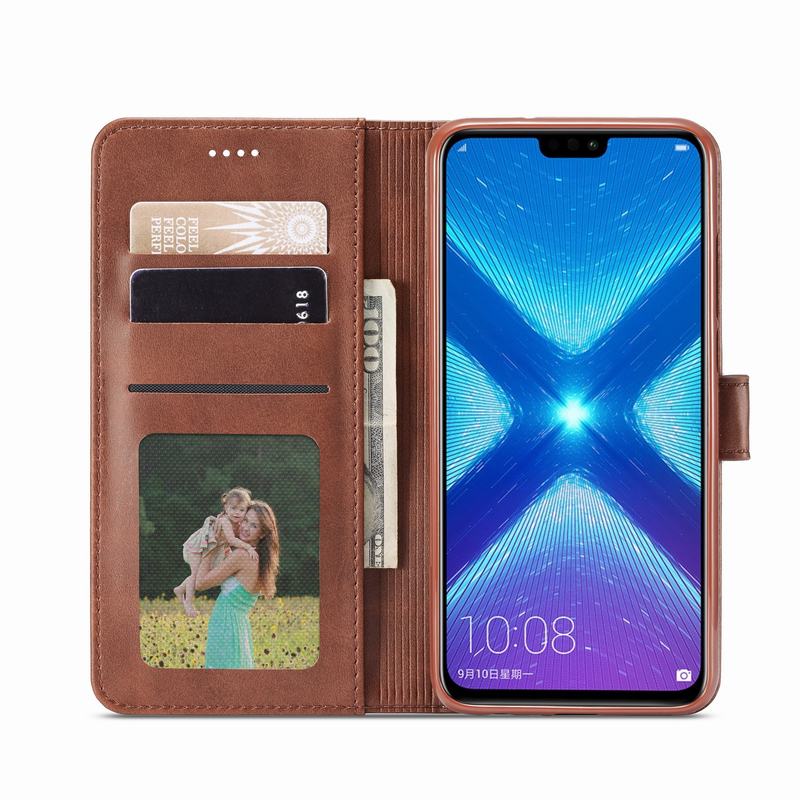 Cover Case Voor Huawei Honor 8X Portemonnee Lederen Telefoon Tassen Case Op Voor Coque Huawei Honor 8 X Flip Boek cover Honor 8X Fundas