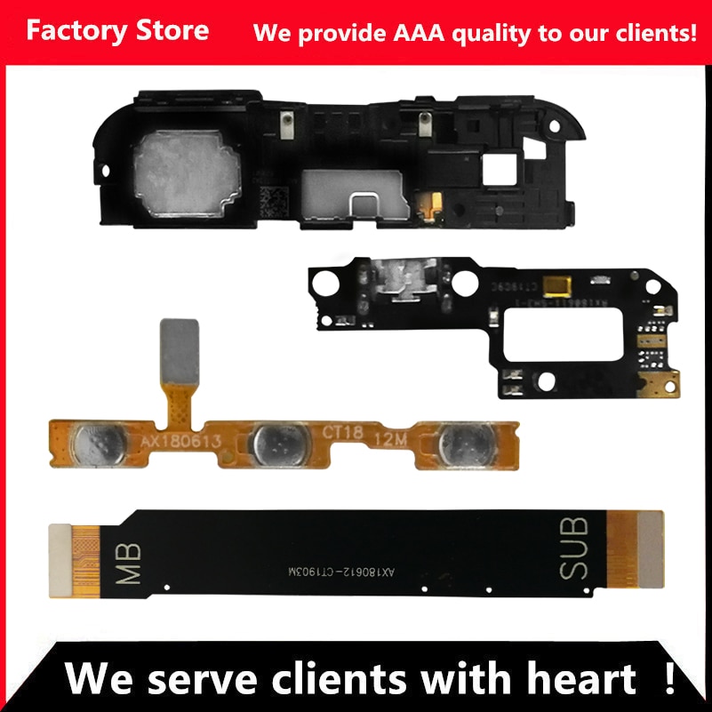 Flex Für Xiao mi mi A2 Lite Lade Port Dock Für mi A2 Lite Power Volumen tasten flex kabel Für xiao mi A2 Lite Lautsprecher