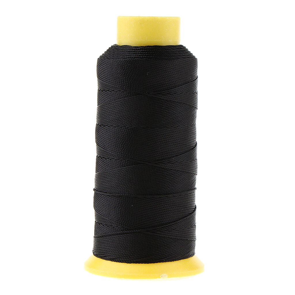 200 Meters Bonded Nylon Sewing Thread Heavy Duty for Hand and Sewing Machines: Black