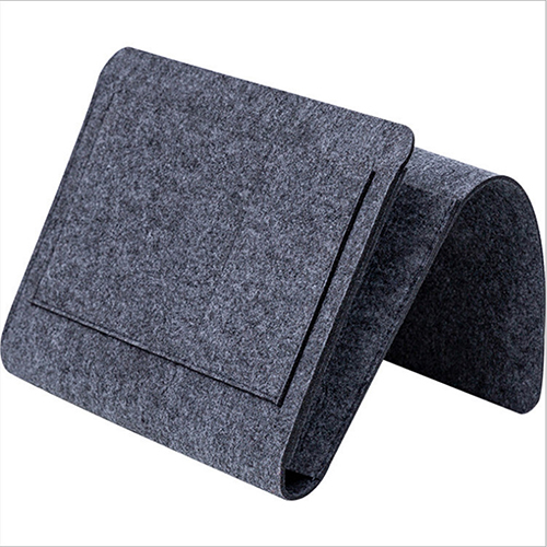 Bed Opbergtas Pocket Vilt Nachtkastje Opknoping Organizer Slaapzaal Boek Tijdschrift Tv Remote Caddy Stapelbed Houder Voor Tafel sofa: 32x20x10 / Gray