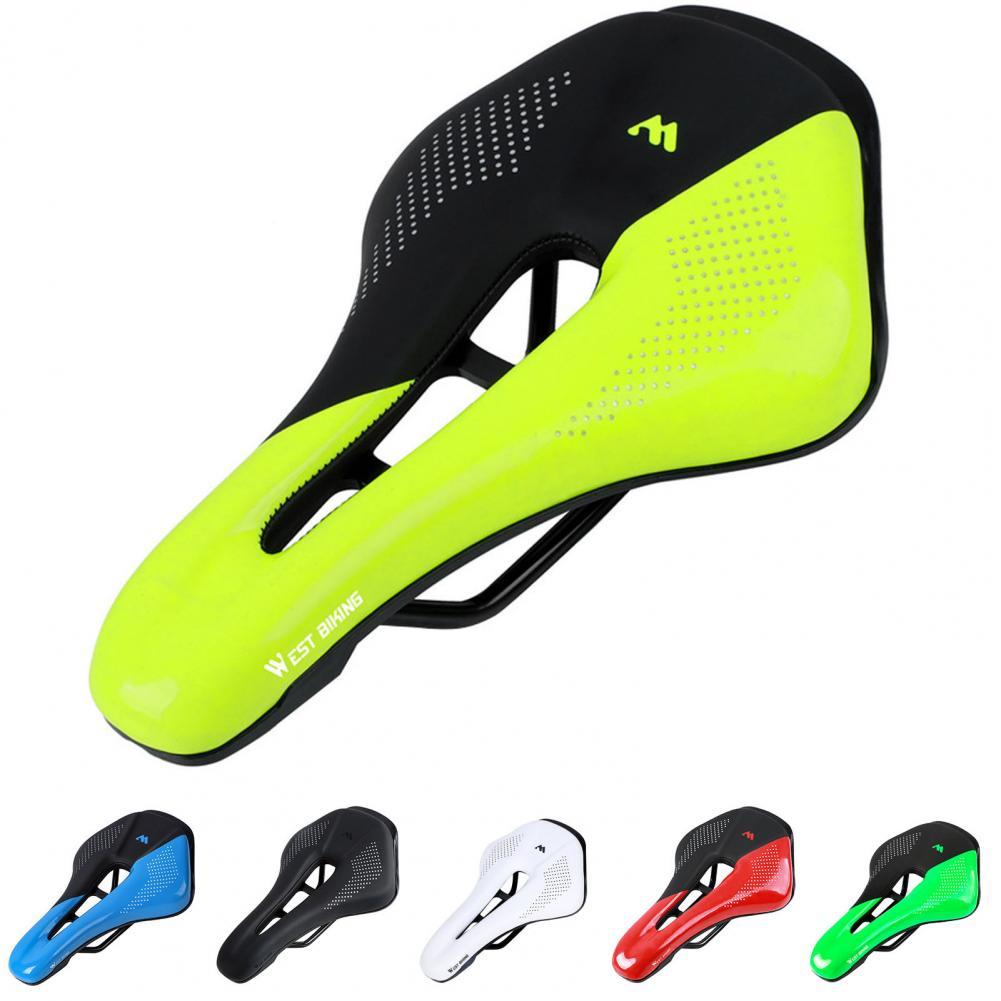 Selle de vélo ajourée confortable, respirante et souple avec coussin de siège pour le cyclisme