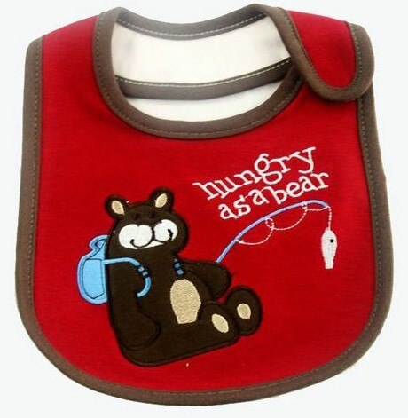 Baby Slabbetjes Leuke Cartoon Patroon Peuter Baby Waterdichte Speeksel Handdoek Katoen Fit 0-3 Jaar Oude Baby Burp Doeken voeden: Bear