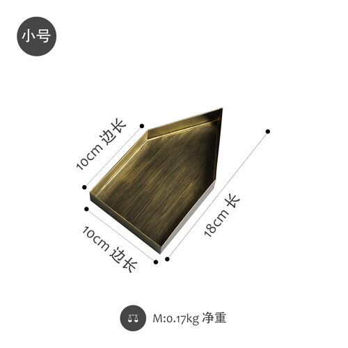 Storage tray Gold Silver Shallow pallet for Candy bar cake table home decoration accessories ins vestibule key plate: Red