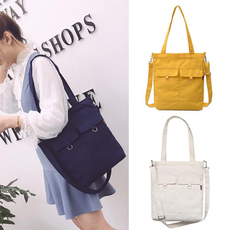 Casual Simple Art Canvas Bag For Women Canvas Tote Bag Shoulder Messenger Bag Shopping Bag Student Canvas Shiopping Bag