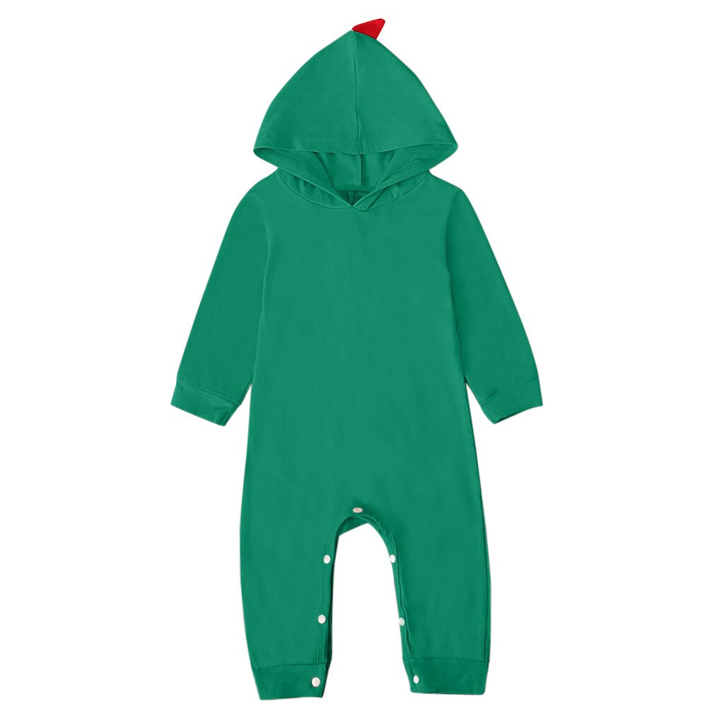 Pasgeboren Baby Baby Boy Meisjes Dinosaurus Stijl Patchwork Romper Jumpsuit Playsiut baby winter kleding baby kerst outfits