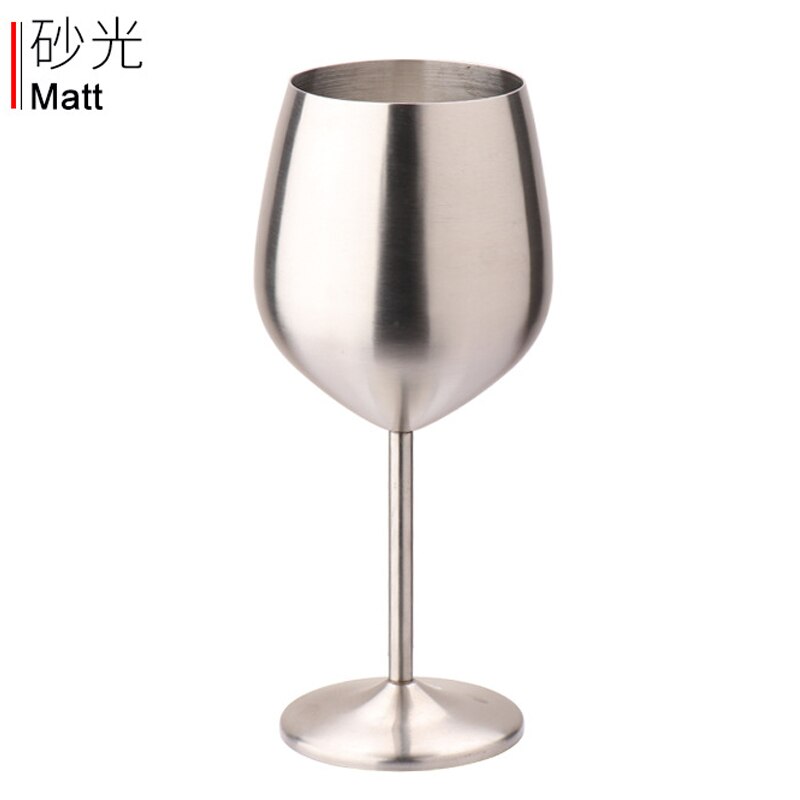 Rustfrit stål vinglas dobbeltvæggede isolerede ubrydelige bæger til champagne med rød hvidvin - genanvendelig kop: 2