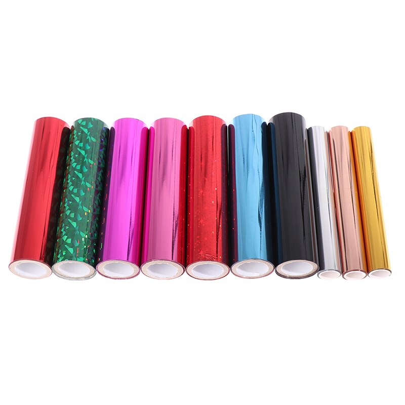 5mx15cm Stamping Foil Multicolor Holographic Transfer Film Iron On Printing