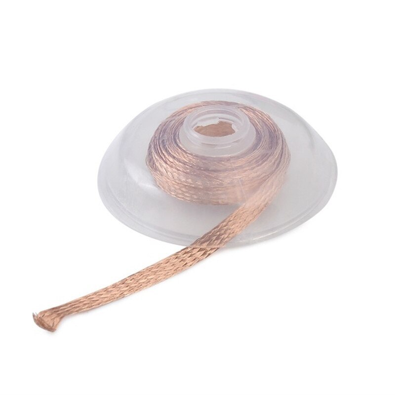 1.5m długość miedziany drut spawalniczy 1.5mm 2.5mm 3.5mm oplot lutowanie spawanie zmywacz węzeł drut ołowiany przewód 2% strumień robić naprawa BGA narzędzie