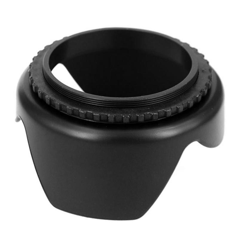 55MM Universal Camera Lens Hood Screw Mount Flower Shape 55MM Diameter Lens Hood For Nikon Cannon Sony Camera