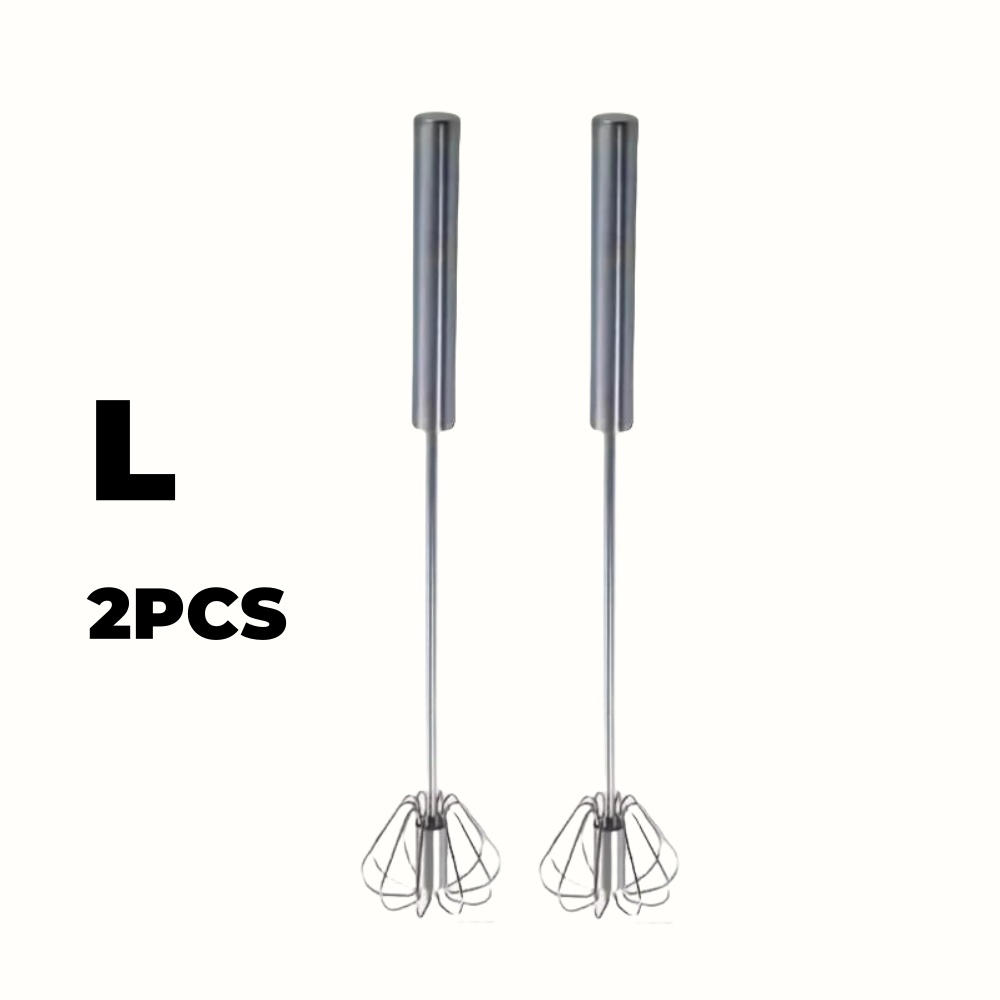 Stainless Steel Egg Beater Durable Semi-Automatic Mixer for Effortless Egg Cream Mixing Stirring and Beating for Kitchen Baking