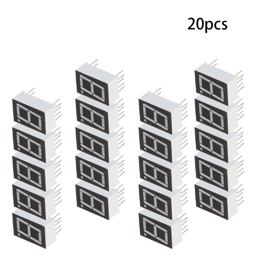 1 ~ 20 Pcs 1 Bit Common Cathode/Anode Led Display Digitale Buis 10 Pins 7 Segment 2V 20mA Rode Led Segment Displays