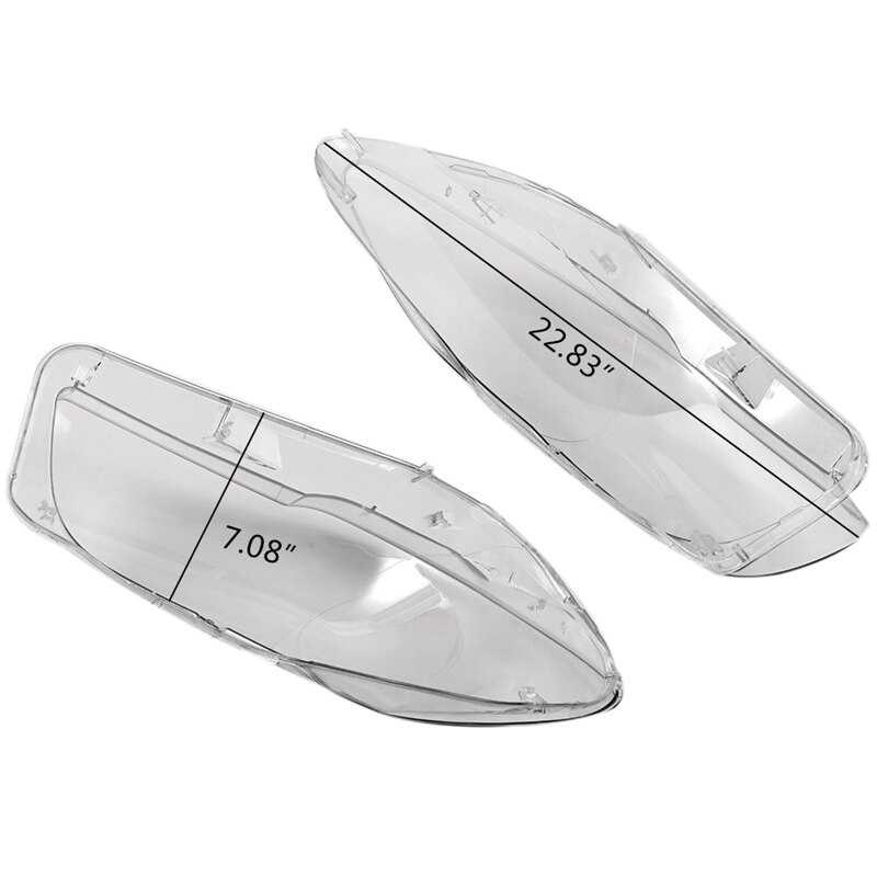 thumbnail image 2 of Pair Headlight Glass Diffuser Lenses For BMW 5 Series F10 F11 2009-2017 – Clear Hard Plastic 2 of 6