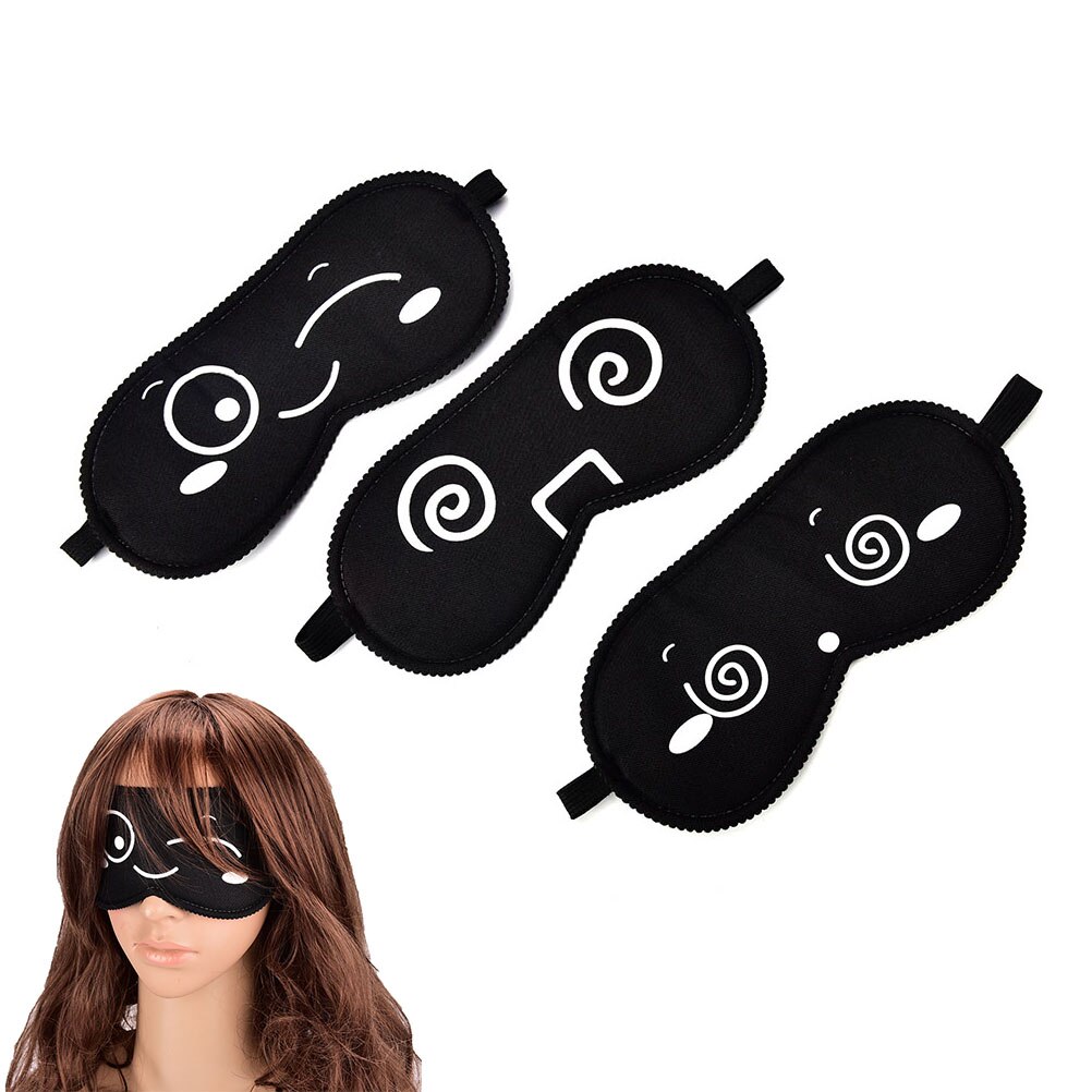 1PC Frauen Mädchen Schlaf Maske Rest Reise Entspannen Schlafen Hilfe Augenbinde Abdeckung Augenklappe Schlaf Maske fallen Schlaf Rest 3D Auge Maske: zufällig Muster