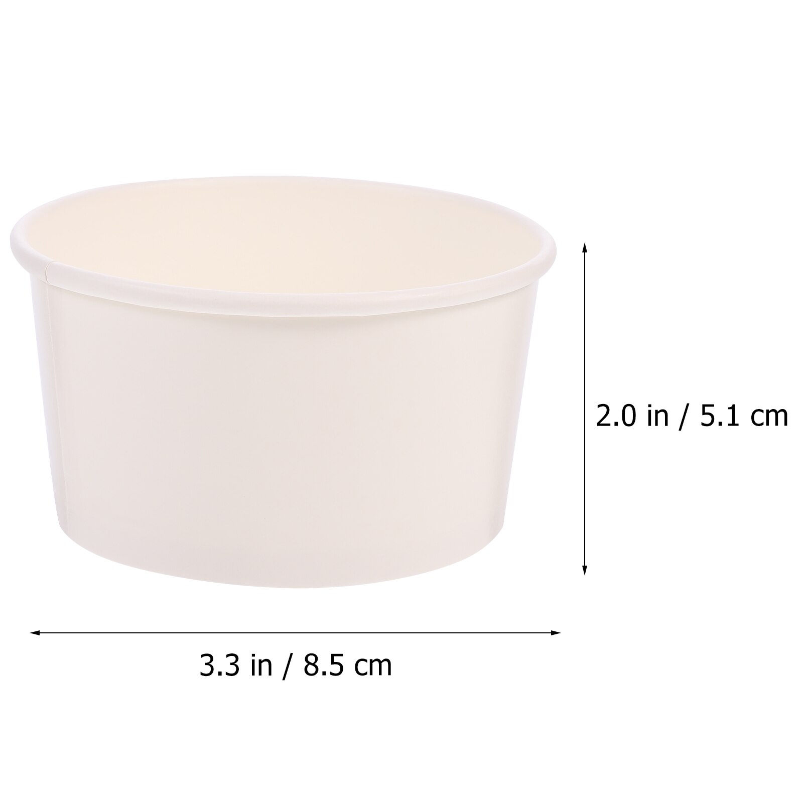 100pcs Dessert Container Useful Safe Paper Ice Cream Cup Cake Cup Pudding Cup for Shop Baking Store