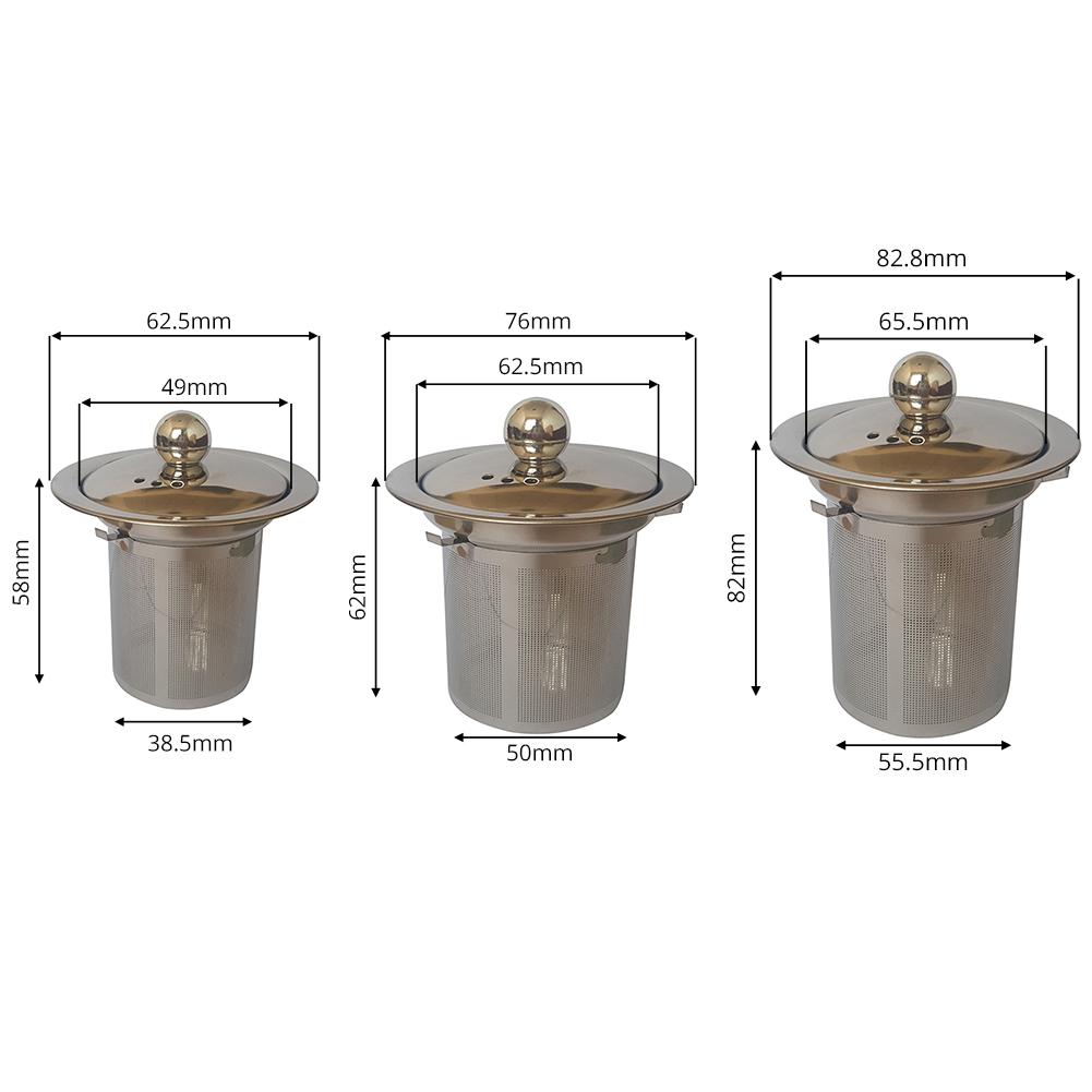 Colador de té acero inoxidable 304 tetera filtro para taza de té embudo # SO