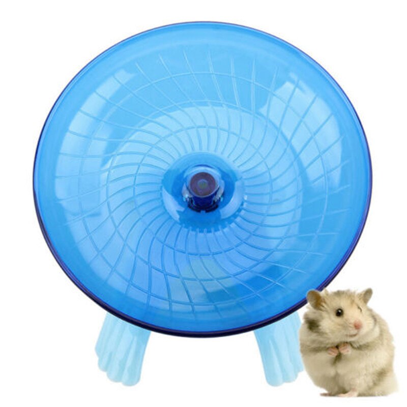 Kæledyrs træningshjul hamster disk 18cm kæledyrs sport mus plast løbende løbehjul sjovt flyvende underkop til mus dværghamstere