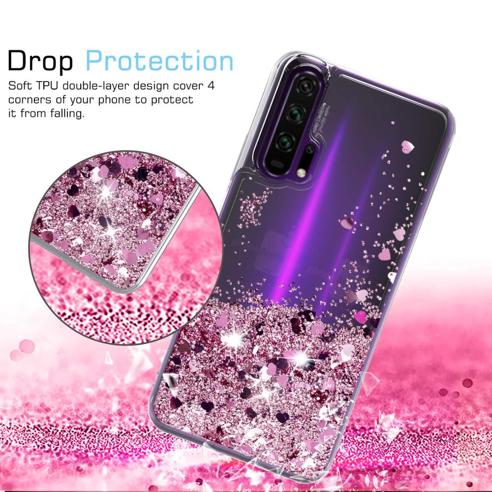 Huawei Honor 20 Pro Case Dynamic Liquid Glitter Quicksand Ster Voor Huawei Honor 20 Zachte TPU Slicone Cover