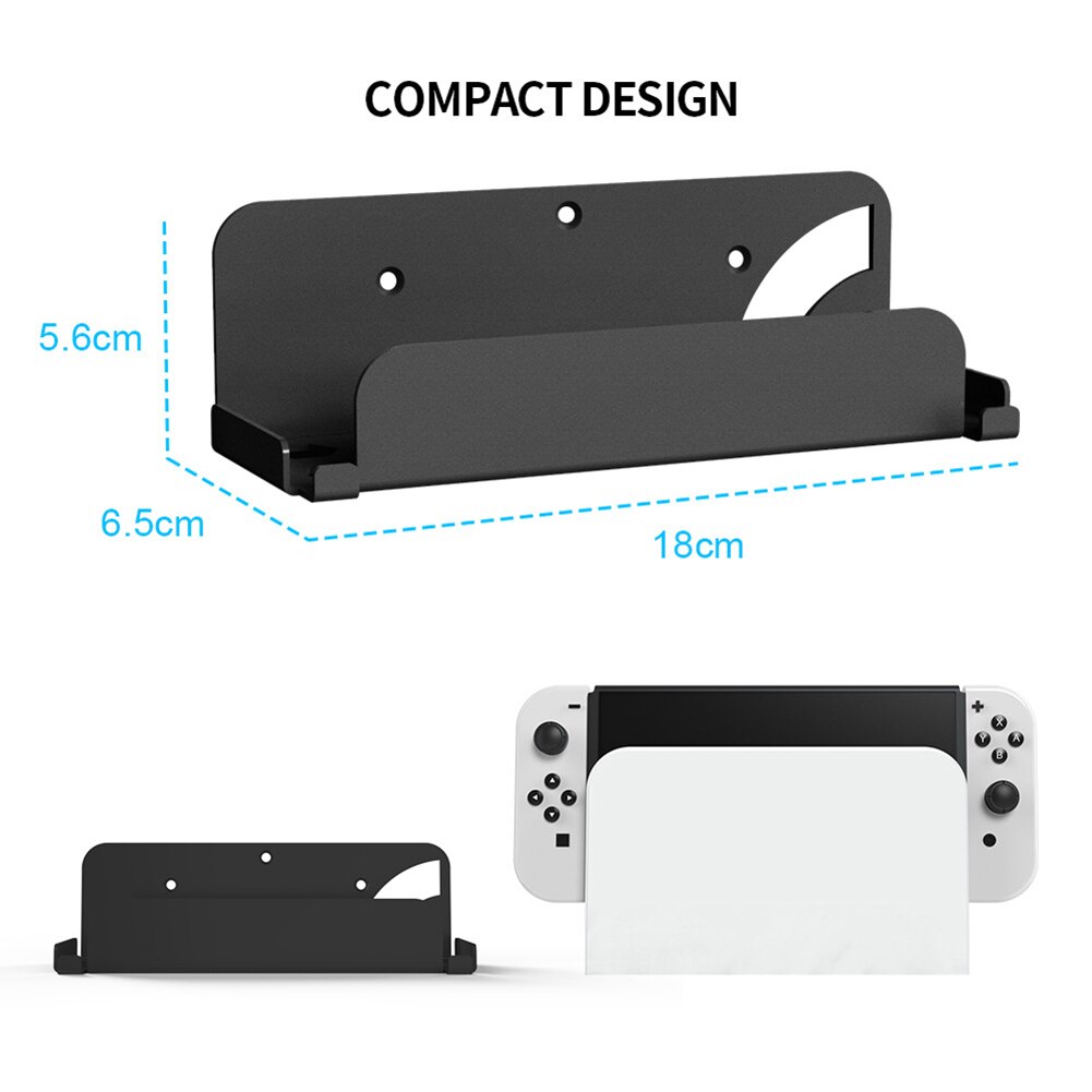Soporte de pared Universal para Nintendo Switch/Nintendo Switch, consola de juegos OLED, receptor de TV, almacenamiento de montaje en pared