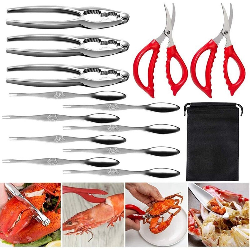 Seafood Tools Set Crackers Stainless Steel Forks O... – Vicedeal