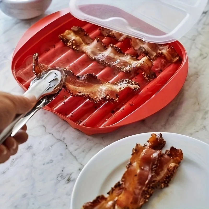 Fleck-Backblech, Mikrowellenherd, Grilltablett, Mikrowelle, Mikrowelle, Speck, Braten und Grillen